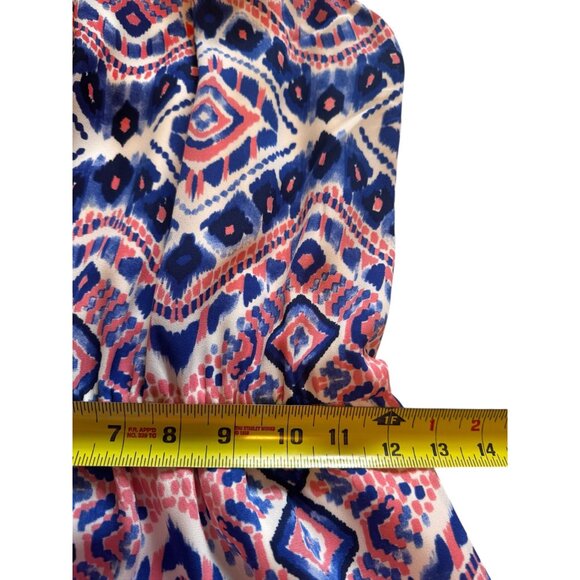 Cremieux XS Women Maxi Dress Boho Geometric Print Sleeveless Halter Summer Beach - Picture 9 of 10